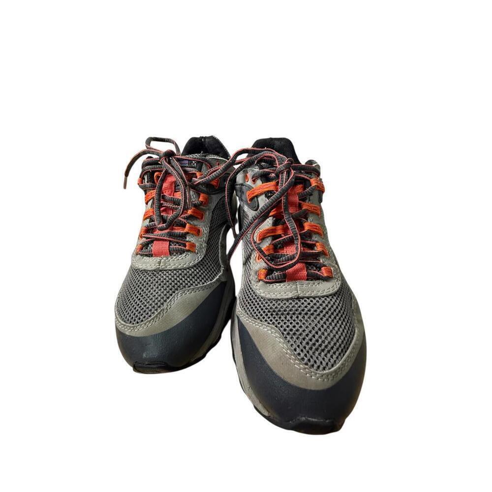 Patagonia Specter Narwhal Shoes Womens Size 7 Black Gray Orange Trail Sneakers - Picture 3 of 5